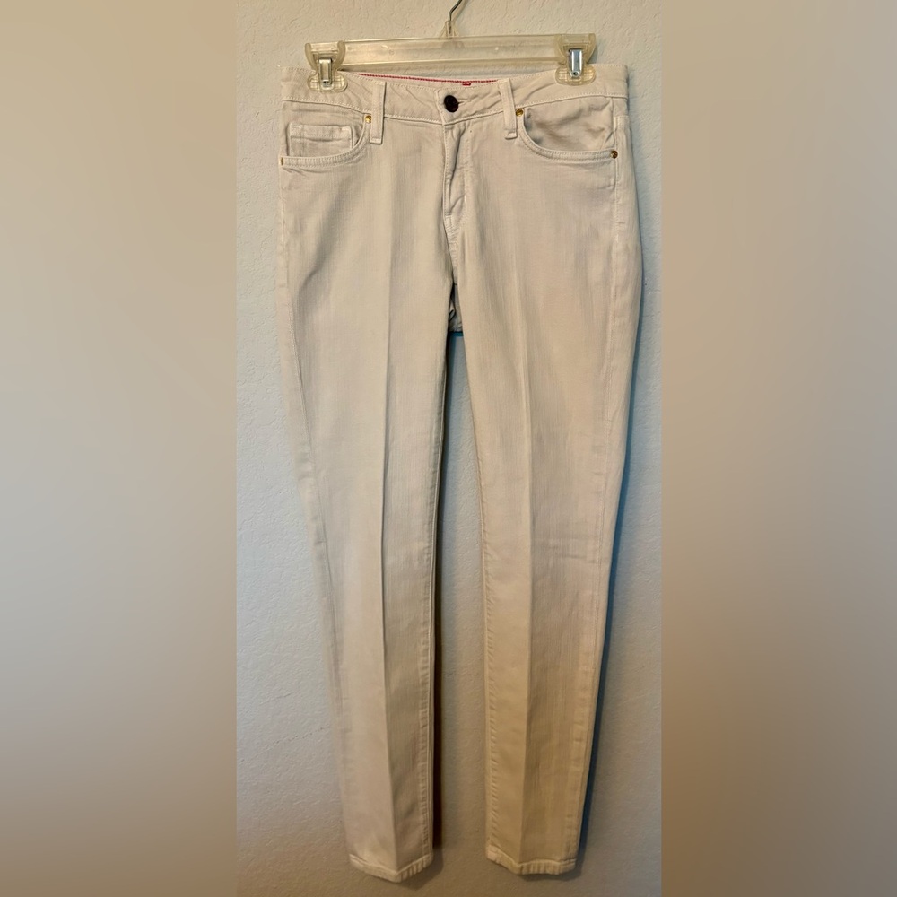 Kate Spade Broome Street Jeans Women's Ivory Cotton Blend Denim Jeans Size 26